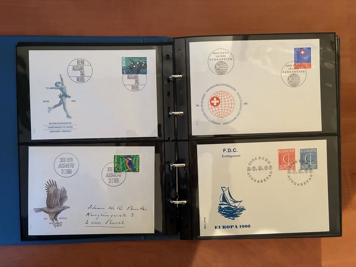 Tutti i francobolli: Album mit Ersttagbriefe, 1958 - 2001 – Nuovo (secondo la descrizione) da Basel venduto da luginbhl1431 4