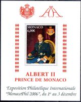 ** POSTFRISCH ** MONACO  FÜRST ALBERT II BLOCK -  MO54