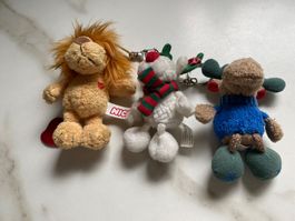 3 Schlüsselanhänger zusammen 2x NICI, 1x Sheepworld