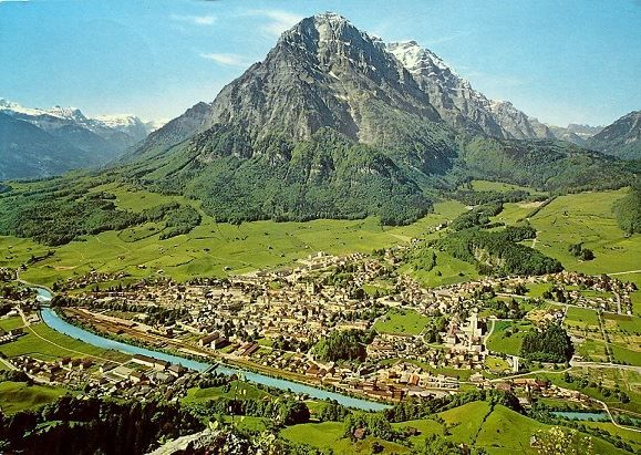 Ansichtskarten: GLARUS mit Glärnisch – Gebraucht aus Jona von philajona