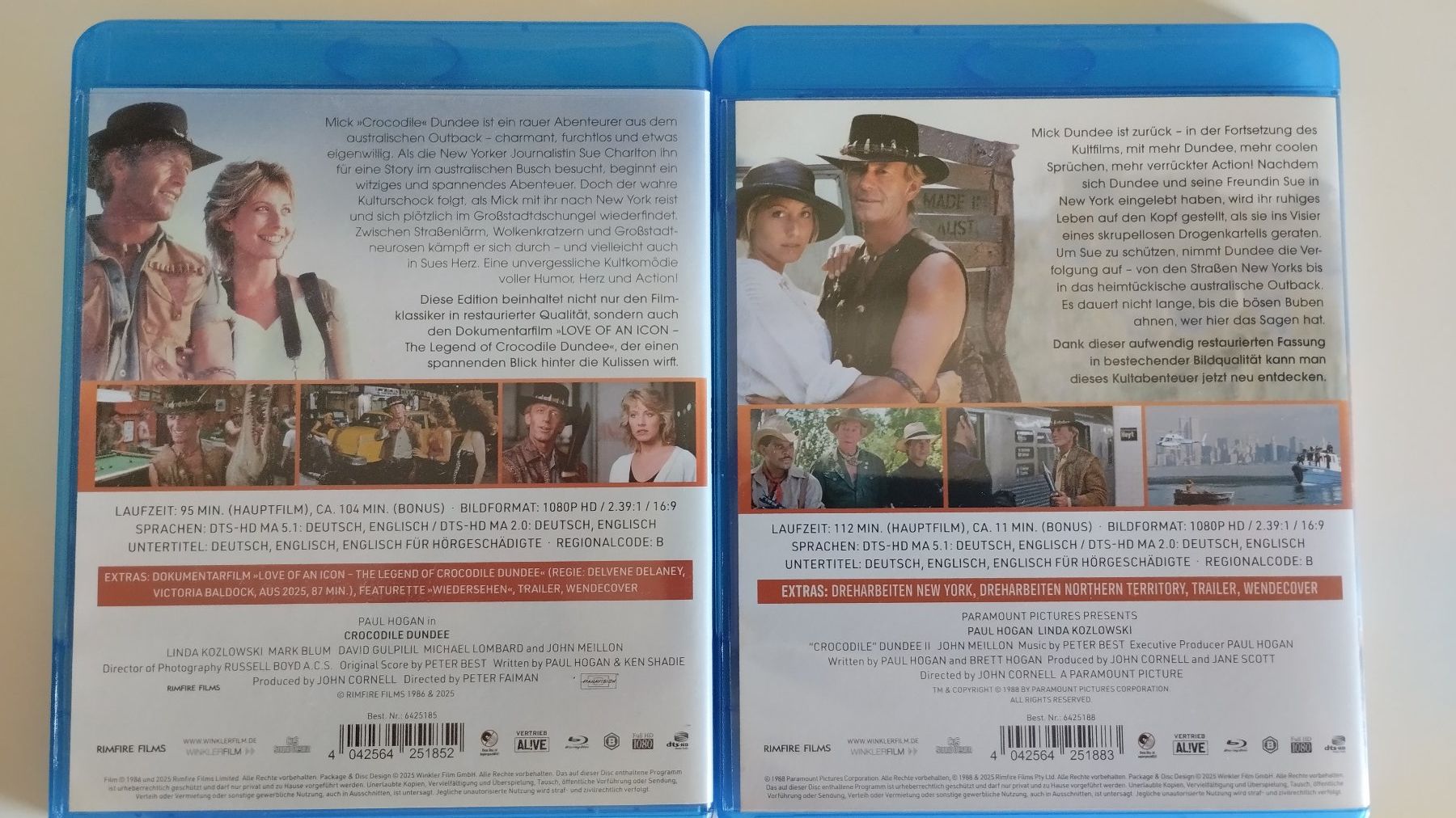 Alle DVDs: CROCODILE DUNDEE 1+2 BLU-RAY – Neu (gemäss Beschreibung) aus Basel von Bal-Sagoth 1