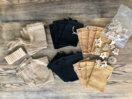 Adventskalender zum Füllen Set DIY 24 Beutel Säckli Nummern