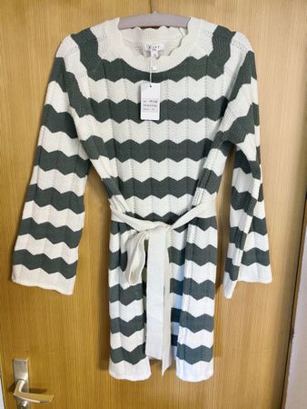 Leichtes Stretch Strick Kleid von Kilky Paris neu Gr 40 42 L
