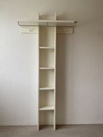 Wandgarderobe mit Regal weiss gebraucht guter Zustand