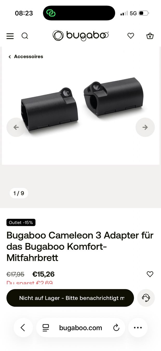 Bugaboo Accessoires pour poussettes: Bugaboo Trittbrett mit Adapter – D'occasion à Füllinsdorf par had_kv5k 2