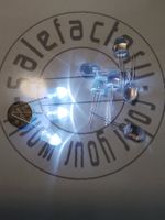 LED kaltweiss 10mm, 5 Stk. + Widerstände