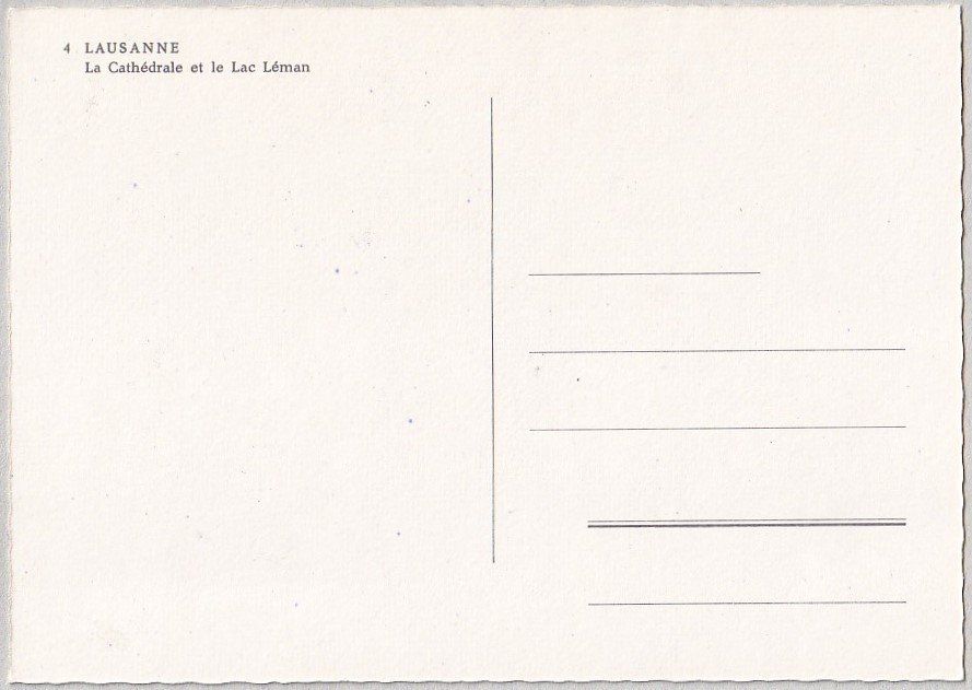 Cartes postales: Lausanne, Cathédrale – Neuf (Voir description) à Castione par Rx-stamps 1