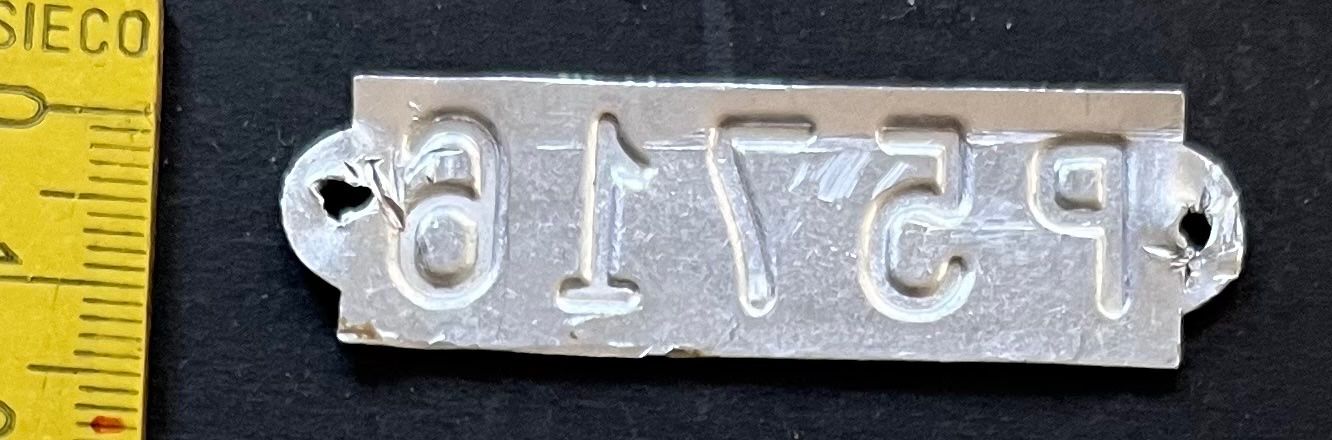 Schilder: P5716 , Metall oder Messingschild Vintage – Gebraucht aus Ostermundigen von DaxKarten-75 1