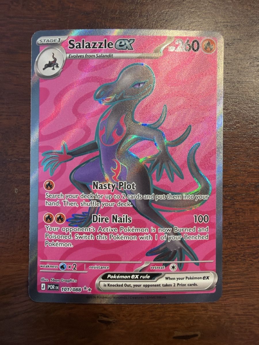 Pokémon Carte collezionabili: Salazzle ex (POR 101) – Nuovo (secondo la descrizione) da Emmenbrücke venduto da Pack_Ripper