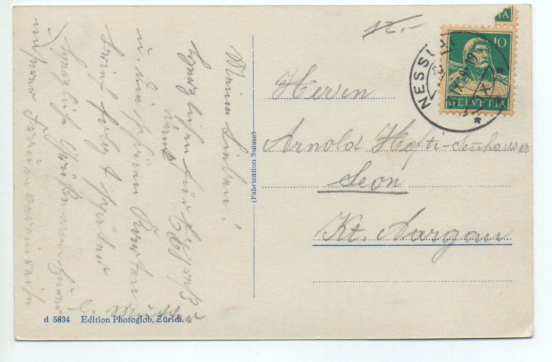 Cartoline postali: NESSLAU - NEU ST. JOHANN mit Churfirsten – Usato da Jona venduto da philajona 1