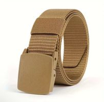 Neuer, robuster Gürtel, Nylon, beige, 125 cm, Outdoor