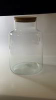 Grand bocal en verre avec couvercle en liège - 3 litres