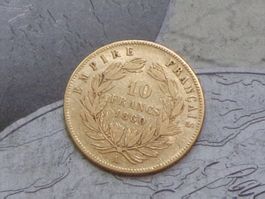 Empire Français 10 Fr. 1860 A "Napoléon III - tête nue"