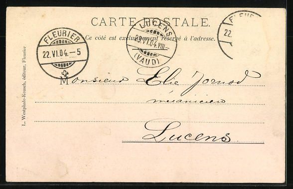 Cartoline postali: AK Fleurier, Belle Ile – Usato da Berlin venduto da bartko-reher 1