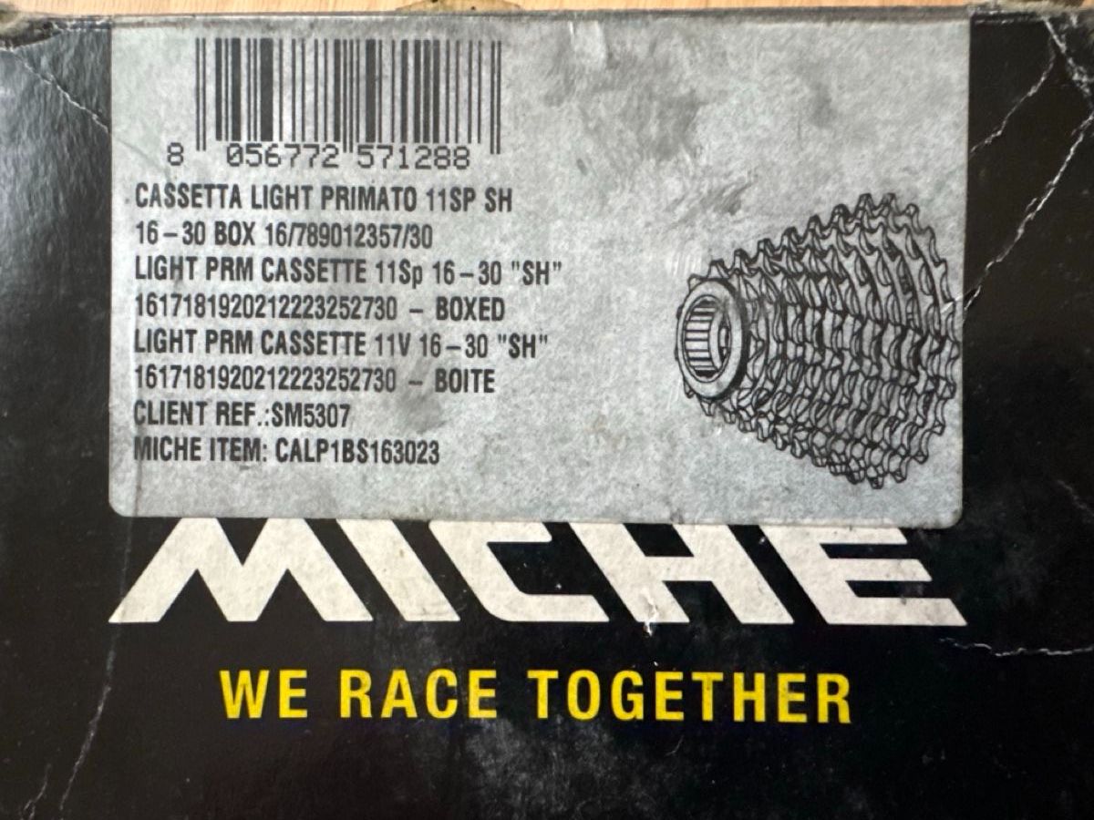 Pezzi di ricambio: Miche Light Primato 11sp 16-30 "SH" Kassette – Usato da Triesen venduto da .SPM.