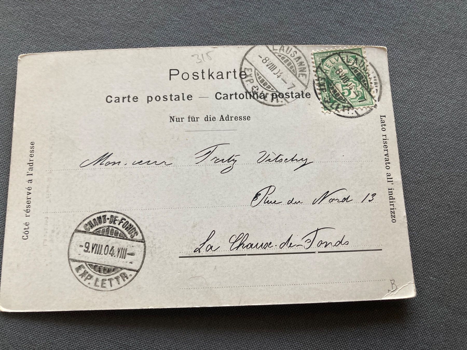 Cartoline postali: Alte Ansichtskarte Bundesgericht Lausanne, ca. 1900 – Usato da Zürich venduto da mik_h9ty 1