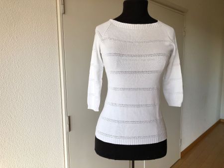 KATHLEEN MADDEN Viskose Weiss Top Qualität und Zustand! Gr S
