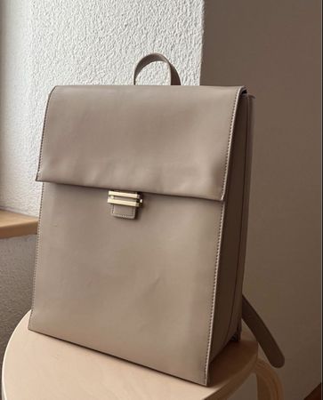 Rucksack von Manor, Beige - Nie Getragen