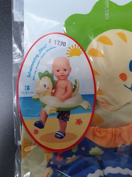 Puppen: Neu - Heless - Dino Schwimmring – Neu und originalverpackt aus Dagmersellen von Jarsetz_Restposten 1