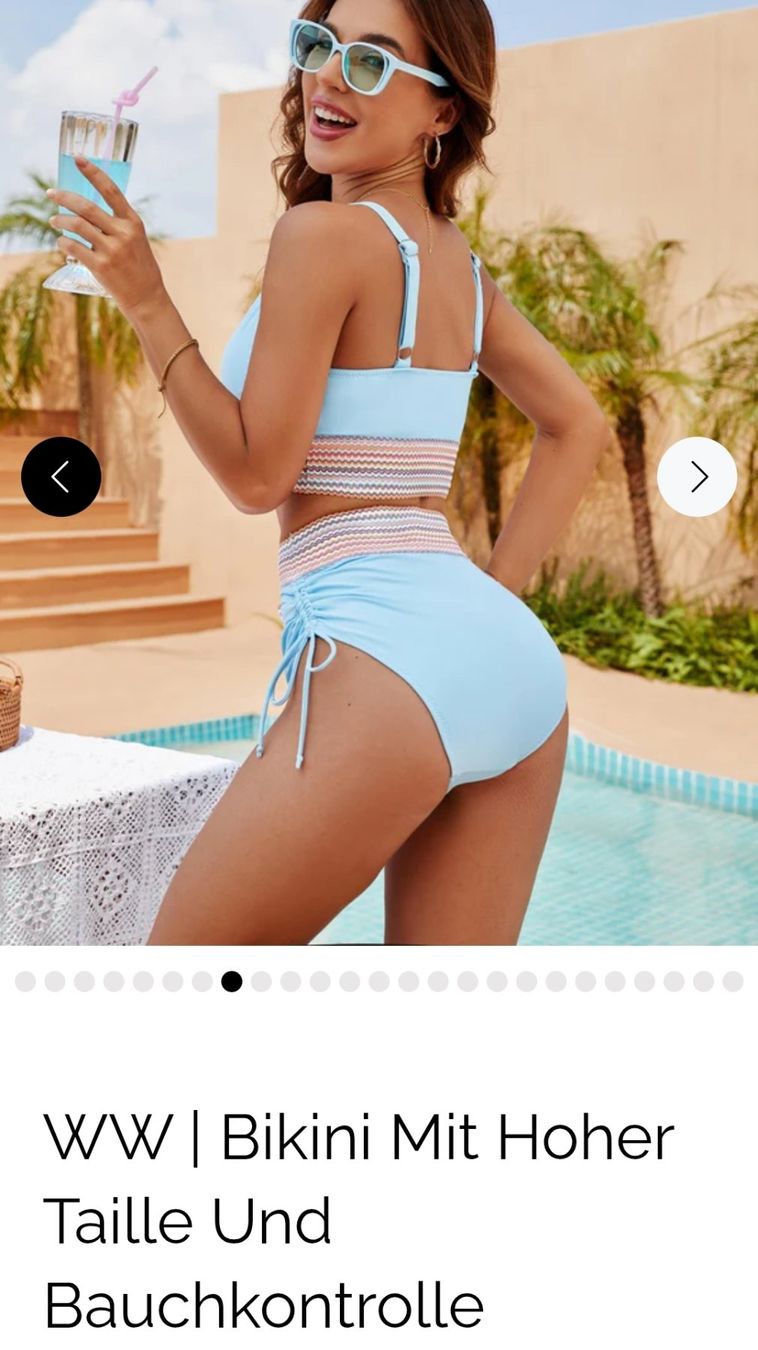 Badekleider & Bikinis: Bikini hellblau, neu, Gr. S, bauchformend / shaping – Neu und originalverpackt aus Niederhelfenschwil von chr_yk9m 3