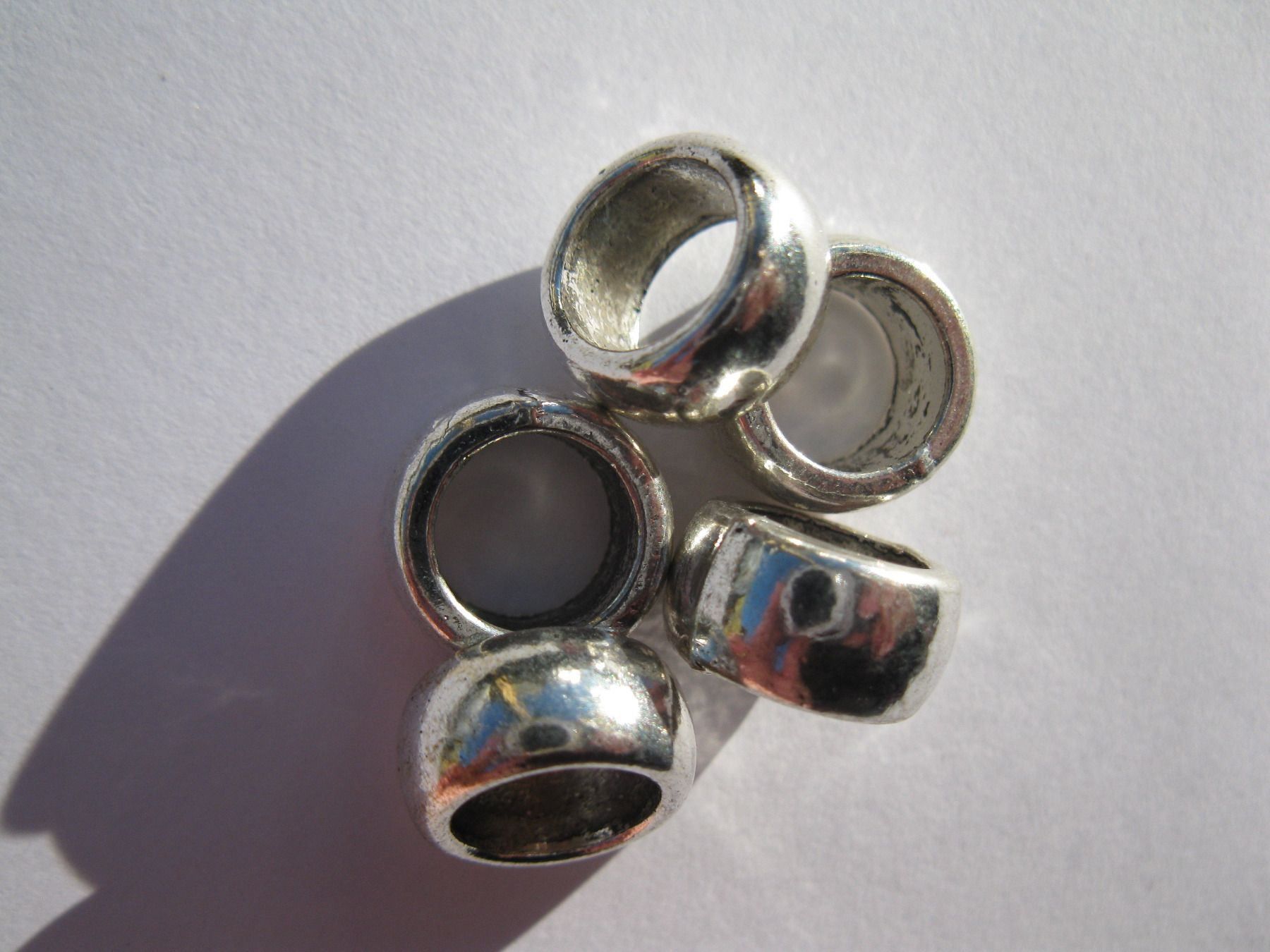 Perle (finte): 10 Metallperlen 12x6mm – Nuovo e nell'imballaggio originale da St. Margarethen TG venduto da LuanaKa