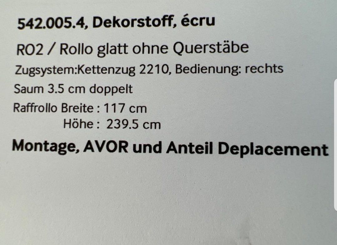 Pfister Tende: Möbel Pfister Fenster Raff-Rollo – Usato da Rigi-Kaltbad venduto da Marion_Fercher 4