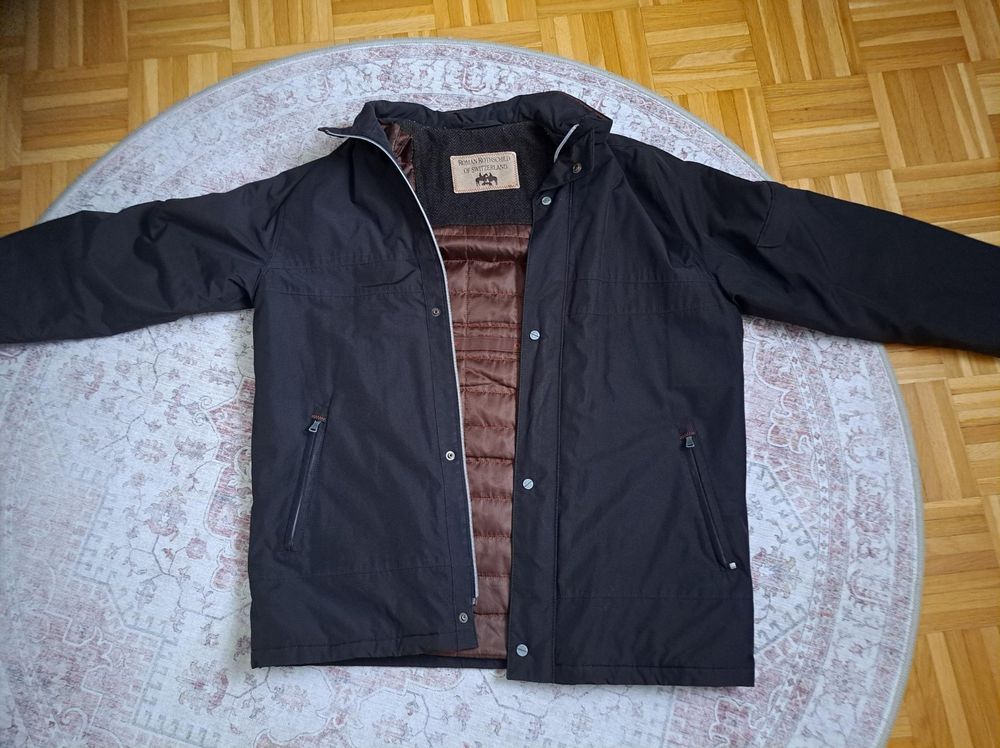 Rothschild Jungen Jacke Mit Bruststreifen – Pufferjacke Mit Verstellbarer Kapuze Und Seitentaschen