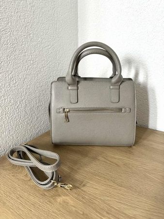 neue khaki graue Handtasche