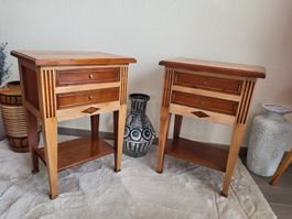 2 tables de nuit en bois GLR Sélection