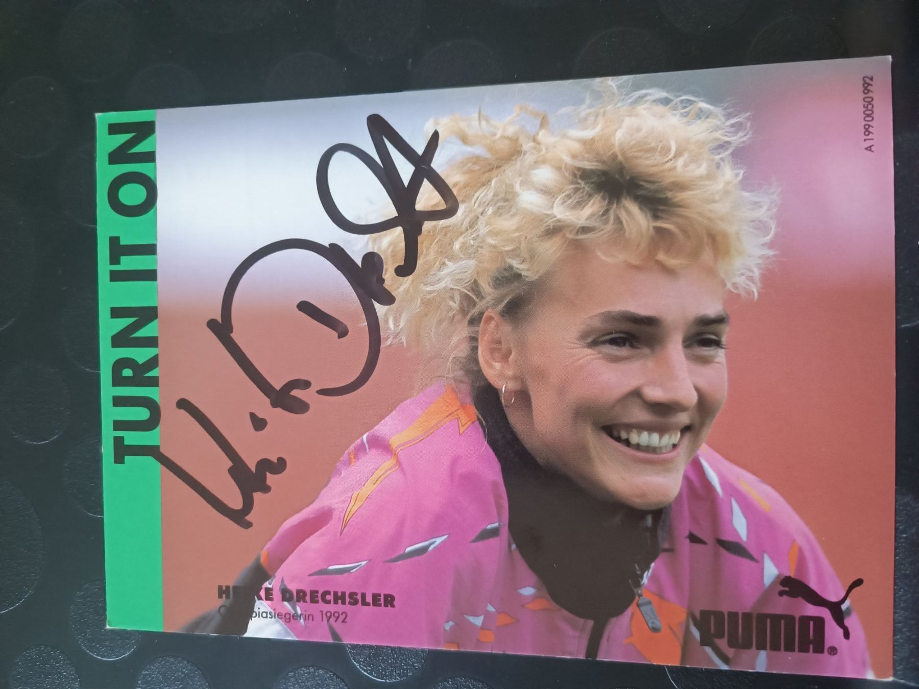 Autografi: Heike Drechsler - handsignierte alte Karte – Usato da Menziken venduto da Artographs