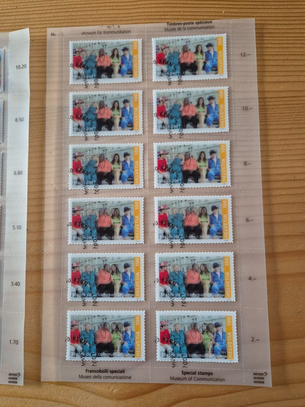 Tutti i francobolli: CH-Briefmarken Bogen mit ET-STempel Zustand gem.Bilder – Usato da Oberuzwil venduto da ceeg7 2