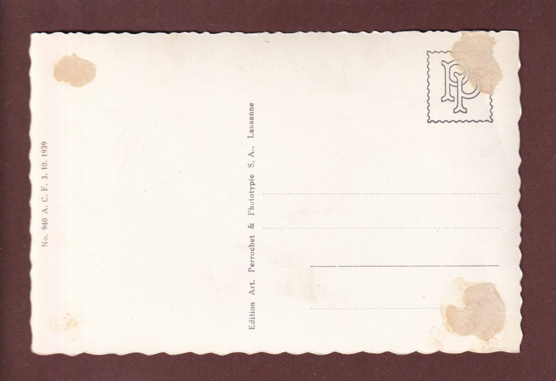 Cartoline postali: BIEL - TAUBENLOCH – Usato da Pully venduto da nicecards 1