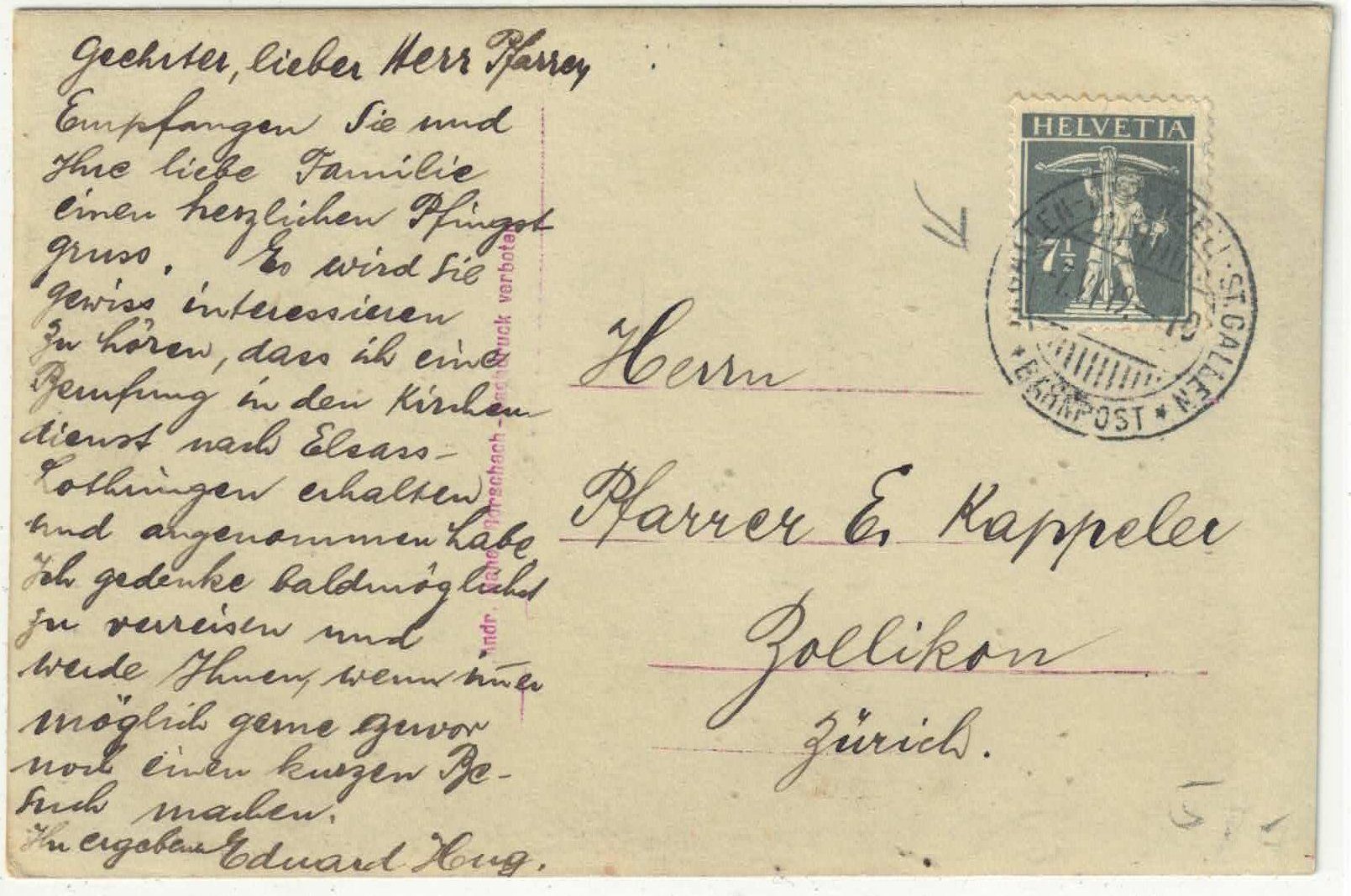 Cartoline postali: Teufen - Generalansicht – Usato da Ettingen venduto da Kartenplanet 1