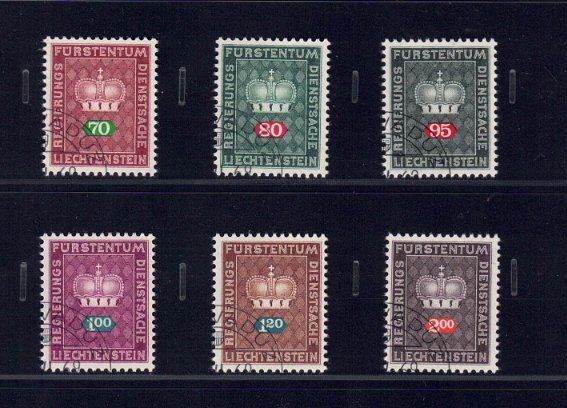 Tutti i francobolli: Liechtenstein Dienstmarken – Nuovo (secondo la descrizione) da Pfäffikon ZH venduto da Romulus 1