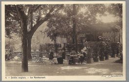 GENÈVE, JARDINS ANGLAIS, LE RESTAURANT, ANIMÉE BELLE QUALITÉ