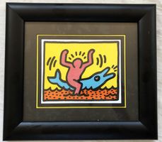 Keith Haring (1958-1990) - Hochwertige Repro - Dolphin Rider