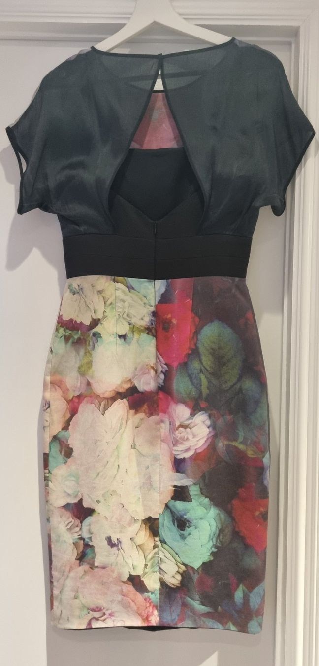 Vestiti: Ginger Smart Designer Seiden Abendkleid mit Blumen schwartz – Usato da Weiach venduto da lor_f6sn 3