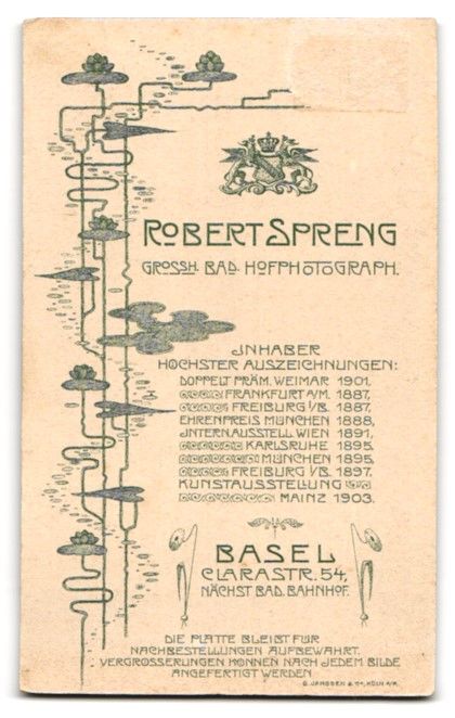Fotografie &  Plakate: Fotografie Robert Spreng, Basel, Clarast – Gebraucht aus Berlin von bartko-reher 1