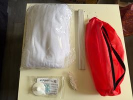 Moskitonetz für Bett inkl. Zubehör und Montagematerial