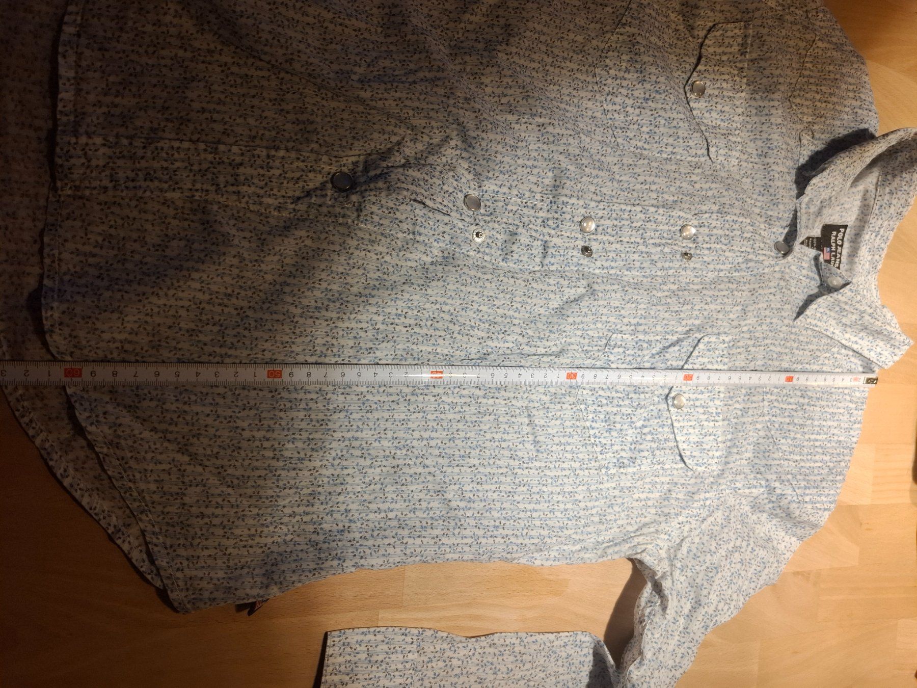 Ralph Lauren Blusen: Polo Jeans Co. Hemd, Gr. L,  hellblau gemustert – Gebraucht aus Goldach von Helen2017 6