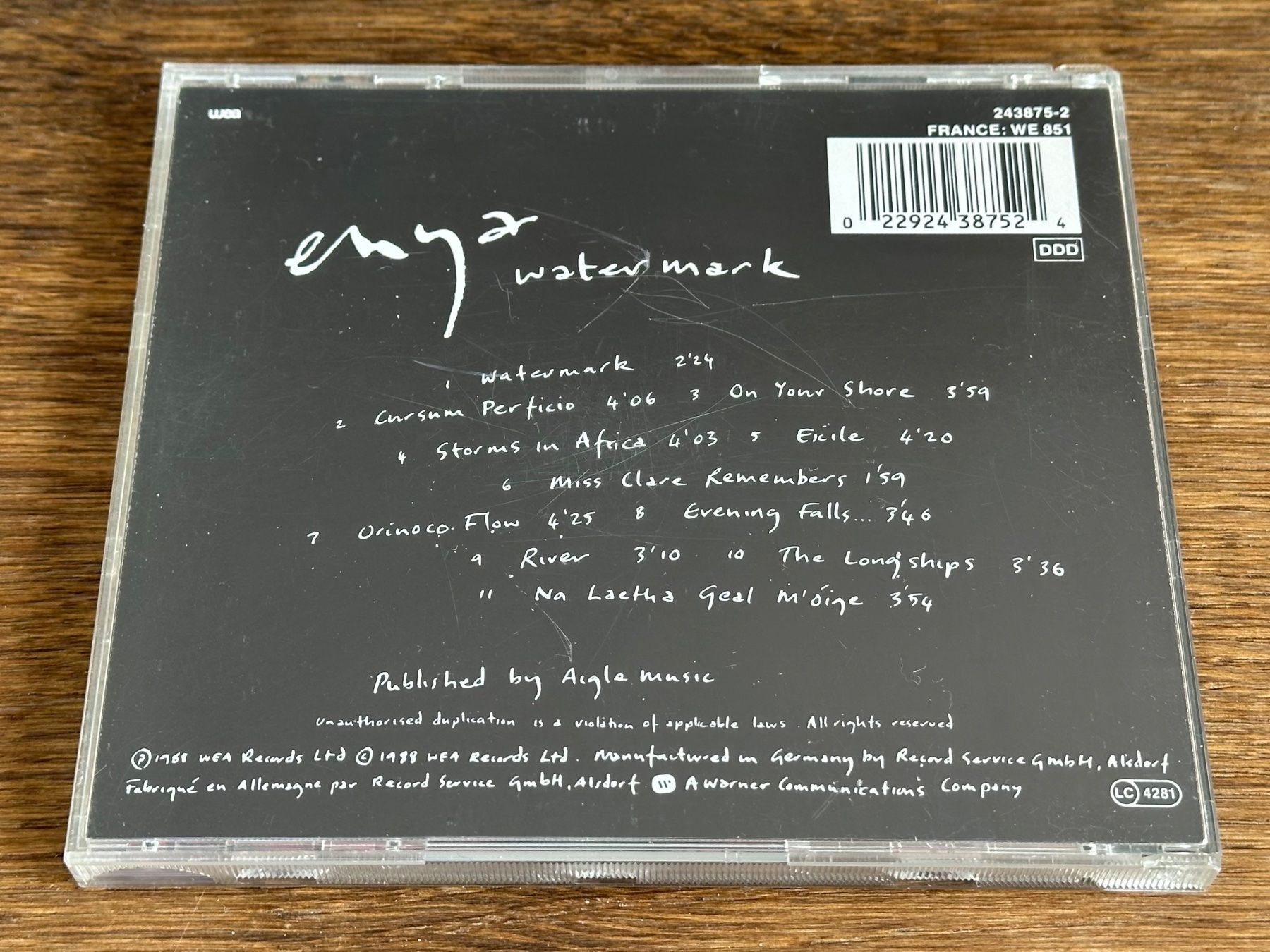 CD: Enya - Watermark - CD – Usato da Pontresina venduto da il-bain 1