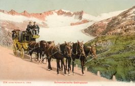 Grimsel - Pass  VS  -  Schweizerische Gebirgs-Post