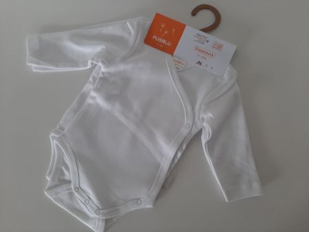Pusblu 2-er Set Wickelbody weis Gr. 50/56