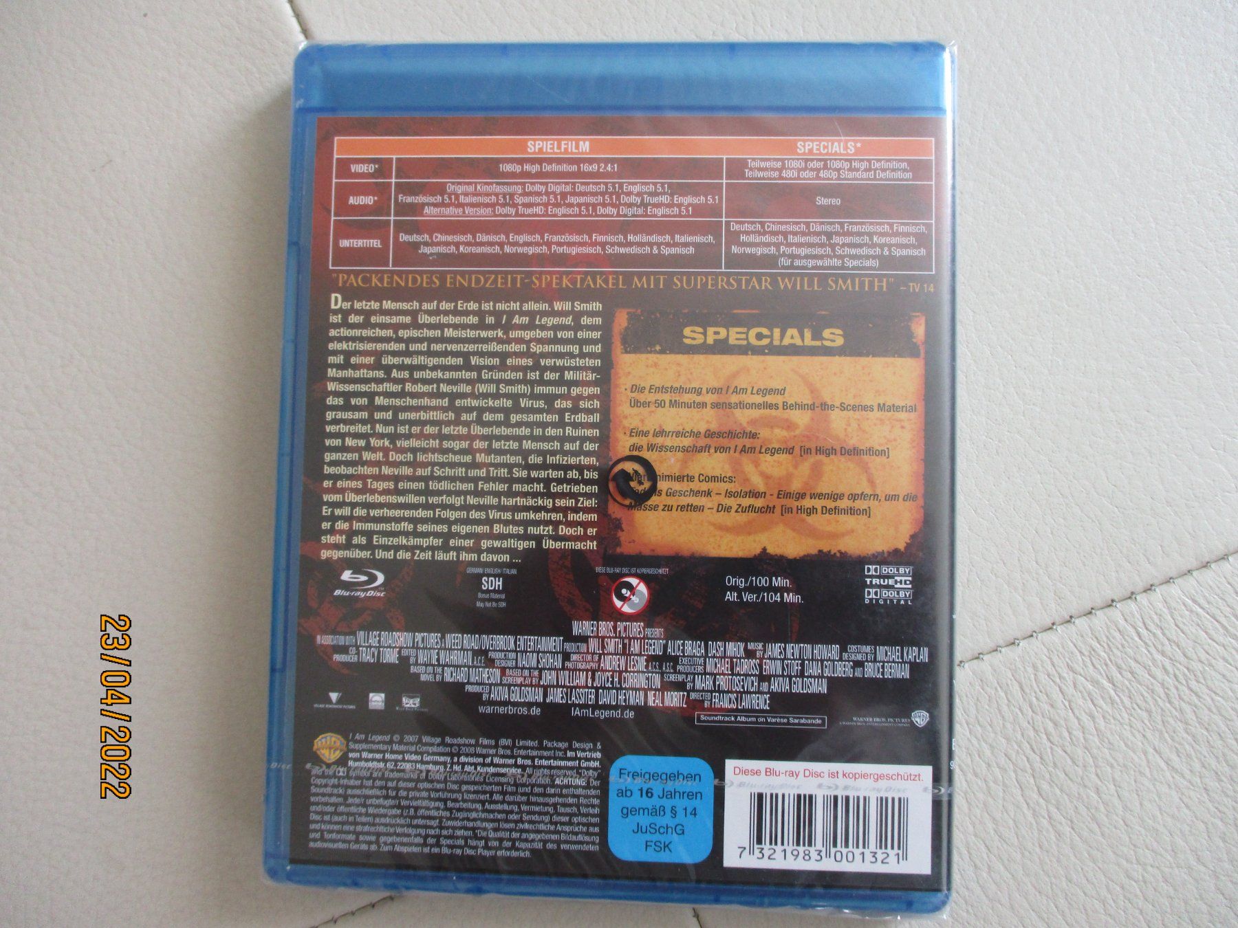 Tutti i DVDs: I am Legend – Nuovo e nell'imballaggio originale da Liestal venduto da Disc-Point 1