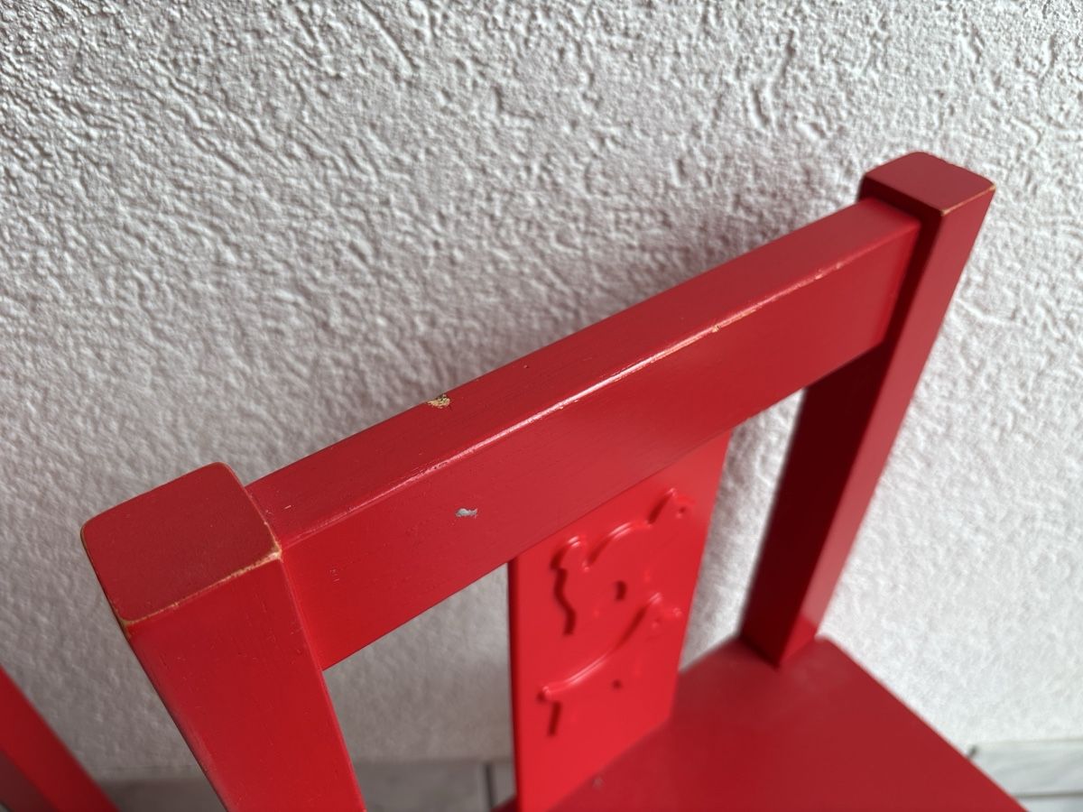 Ikea Tischset: Kindertisch mit Stühlen, Rot, Holz, Ikea – Gebraucht aus Birmensdorf ZH von tan_nk9m 2
