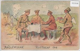 Humor - Angleterre Rostbeaf 1918 - Litho