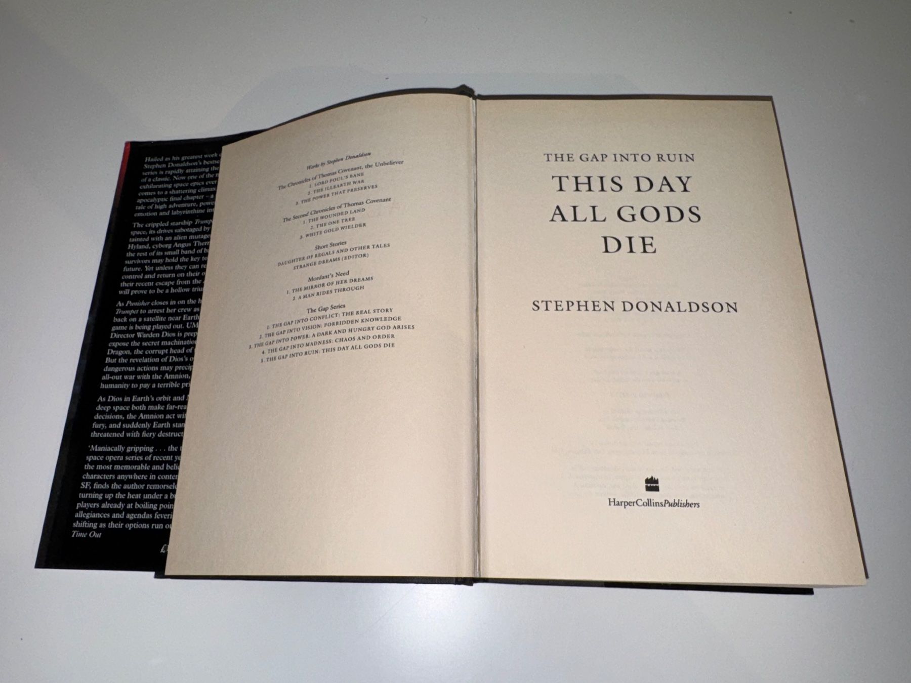 Libri: NOVEL: Stephen Donaldson, The gap into ruin – Usato da Grosswangen venduto da English_books 2