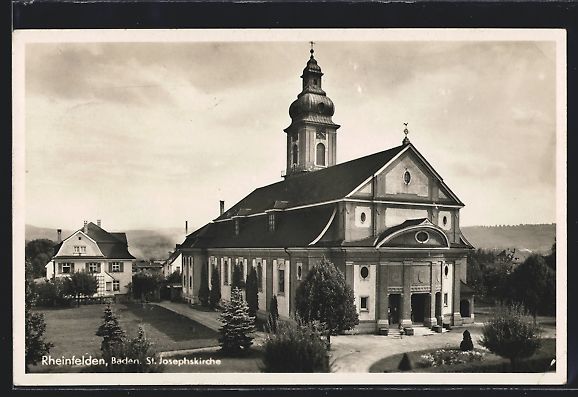 Cartoline postali: AK Rheinfelden, St. Josephskirche, 1939 – Usato da Berlin venduto da bartko-reher