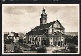 AK Rheinfelden, St. Josephskirche, 1939