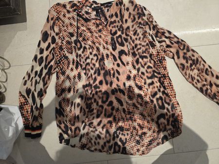 Marc Cain Bluse, Grösse N4, buntes Muster für den Herbst